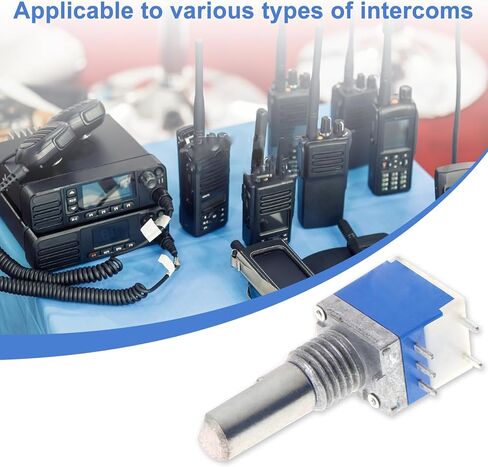 Walkie Talkie Power Knob Volume Control Switch Replacement 1/2/5PCS Interphone Potentiometer for BAOFENG UV-5R UV-82 Accessories (1) in Saudi Arabia