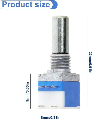 Walkie Talkie Power Knob Volume Control Switch Replacement 1/2/5PCS Interphone Potentiometer for BAOFENG UV-5R UV-82 Accessories (1) in Saudi Arabia