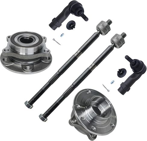 محور ديترويت - مجموعة محاور محمل العجلات الأمامية 4WD لسيارة Ford 2017-2019 F-250 F-350 Super Duty 2 محاور محمل العجلة 2 وصلات نهاية قضيب Sway 2018 بديلة in Kuwait