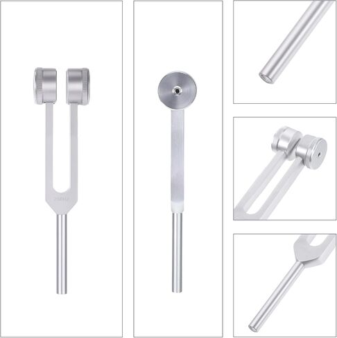 Tuning Fork for Healing 128Hz with Hammer, Sound Healing Therapy Frequency Tool for Meditation, Reiki Supplies Kit, Aluminum Alloy 128 Hz Wellness Instrument with Pouch in Saudi Arabia