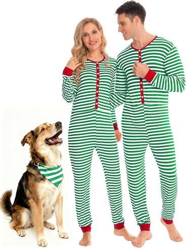 SWOMOG مطابقة الأسرة منامة مجموعات عيد الميلاد زوجين PJ's عطلة Onesise ملابس النوم المنزلية مجموعات ملابس النوم مع مرايل للحيوانات الأليفة رمادي عميق in Saudi Arabia