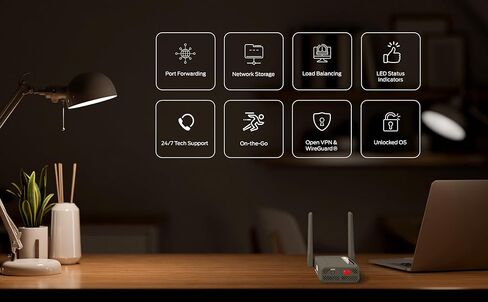 CSG m106 Pro 4G LTE Cellular Cat 12 موجه أعمال ثنائي الشريحة، مودم بوابة سفر محمول مع بطارية مدمجة لمدة 8 ساعات، Verizon، متوافق مع AT&T & T-Mobile، بديل LTE Wi-Fi Hotspot in Kuwait