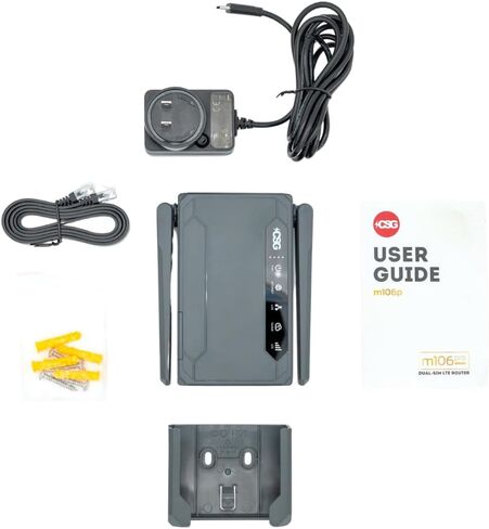 CSG m106 Pro 4G LTE Cellular Cat 12 موجه أعمال ثنائي الشريحة، مودم بوابة سفر محمول مع بطارية مدمجة لمدة 8 ساعات، Verizon، متوافق مع AT&T & T-Mobile، بديل LTE Wi-Fi Hotspot in Kuwait
