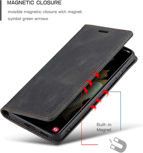 Moto G 5G 2025 Wallet Case with [RFID Blocking],Card Holder,Kickstand Magnetic,Leather Flip Case for Moto G 5G 2025 6.7 inch (Black) in Saudi Arabia
