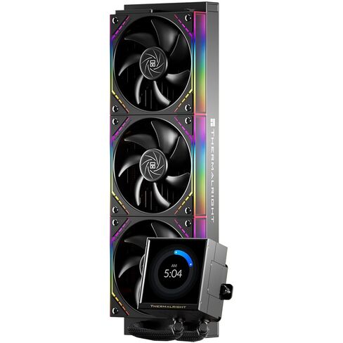 Thermalright Peerless Vision 360 ARGB Black Aio CPU Liquid Cooler,IPS Screen with 480x480 Resolution-60HZ,Wireless Splicing CPU Fan,for AM5/Intel LGA1851/1700, 3.95in Magnet-Absorbent LCD Screen in Saudi Arabia