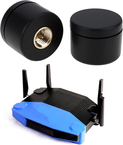 ECSiNG 4 قطع هوائي SMA صغير 14 × 18 مم 2.4 جيجا هرتز 3dBi 50 وات متوافق مع D-Link أسود in Saudi Arabia