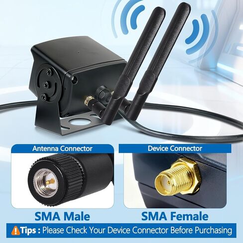 8dBi ثنائي النطاق 2.4 جيجا هرتز 5 جيجا هرتز 5.8 جيجا هرتز واي فاي هوائي SMA ذكر هوائي لواي فاي IP كاميرا الأمن شاحنة الرؤية الخلفية كاميرا احتياطية عكس مراقب فيديو لاسلكي مسجل DVR (2 حزمة) in Saudi Arabia