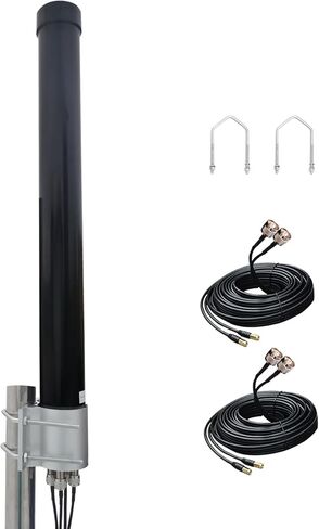 هوائي Omni Directional 4x4 MIMO 5G لـ t-Mobile، هوائي خلوي 4G/ LTE/ 5G لجهاز التوجيه والبوابات، Verizon، AT&T Home Internet، مع كابلين مزدوجين بطول 10 أمتار SMA in Saudi Arabia