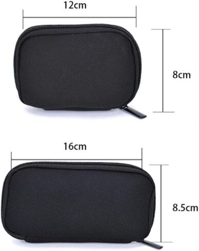 1Pc USB Flash Drive Protective Case, Capacity USB Holder Electronic Accessory Storage Bag, Black Soft Storage Bag, Suitable For Long-term Use (10 grids) in Saudi Arabia
