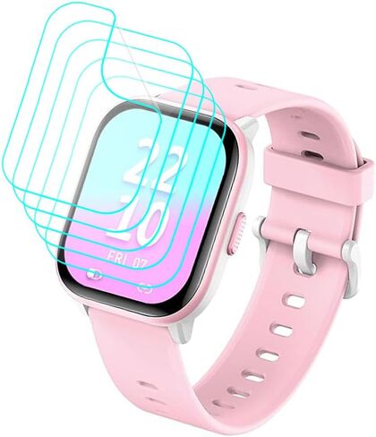 [5 Pack] for meoonley Kids Smart Watch W99 Screen Protector 1.5" HD Clear Soft PET Film [Case Friendly] [Anti-Scratch] [Bubble Free] Screen Protector for meoonley W99 Smartwatch in Saudi Arabia