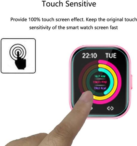 [5 Pack] for meoonley Kids Smart Watch W99 Screen Protector 1.5" HD Clear Soft PET Film [Case Friendly] [Anti-Scratch] [Bubble Free] Screen Protector for meoonley W99 Smartwatch in Saudi Arabia