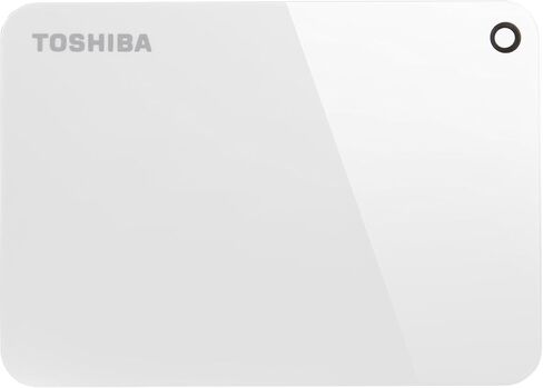 محرك الأقراص الصلبة الخارجي المحمول توشيبا كانفيو أدفانس سعة 3 تيرابايت، USB 3.0، أبيض (HDTC930XW3CA) in Saudi Arabia