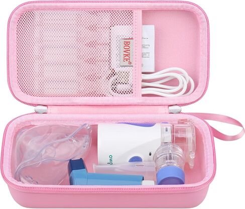 Bovke Carry Care for Bose Soundlink Flex Portable Bluetooth Seeper (2nd Gen) / Bose Soundlink Flex Seeper ، حامل تخزين Flex 2 مع جيب شبكة للشاحن ، الكابلات ، Petal Pink in Kuwait