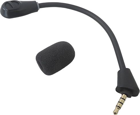 Game Mic Compatible for HyperX Cloud Al-PHA Wireless Gaming Headset, 3.5mm Detachable Noise Cancelling Microphone with LED Mute Indicator for PC X-Box One P-S4 P-S5 in Saudi Arabia