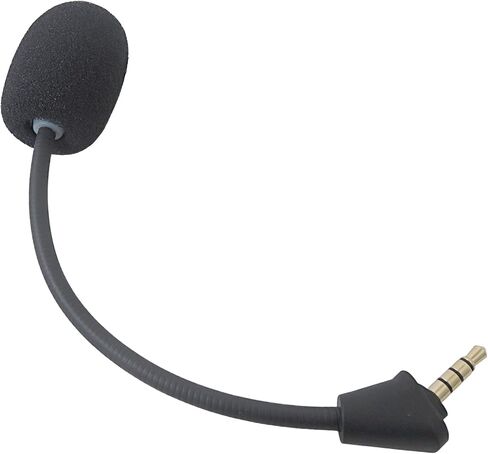 Game Mic Compatible for HyperX Cloud Al-PHA Wireless Gaming Headset, 3.5mm Detachable Noise Cancelling Microphone with LED Mute Indicator for PC X-Box One P-S4 P-S5 in Saudi Arabia