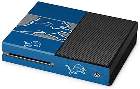 ملصق Skinit المخصص للألعاب متوافق مع وحدة تحكم Xbox One - تصميم بلوك منطقة ديترويت لايونز المرخص رسميًا من الدوري الوطني لكرة القدم الأمريكية in Kuwait