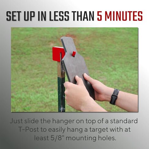 شماعة هدف T-Post التكتيكية الوطنية الفيل من KRATE (4 عبوات) - سهلة التجميع - مصممة لتناسب عمود T القياسي in Kuwait