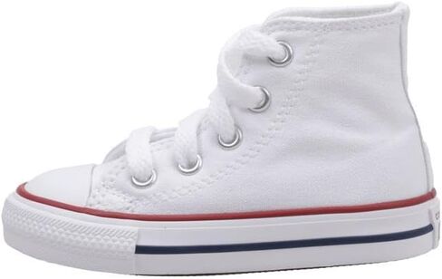 Converse Baby Chuck Taylor All Star Canvas High Top Sneaker, Optical White, 3 M US in Saudi Arabia
