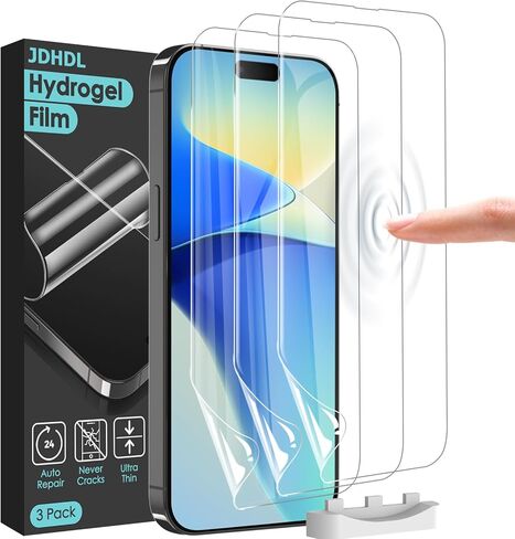 3 قطع واقي شاشة مرن لهاتف iPhone 16 Pro Max، طبقة هيدروجيل ناعمة غير قابلة للكسر لهاتف iPhone 16 Pro Max (ليس زجاجًا) in Saudi Arabia
