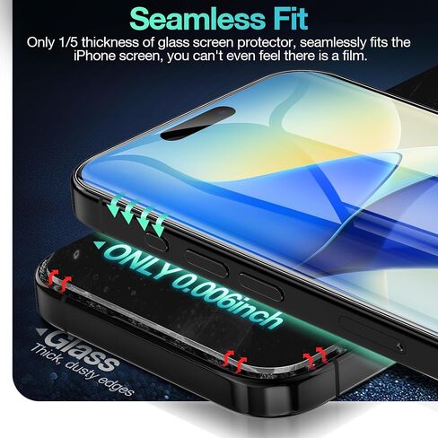 3 قطع واقي شاشة مرن لهاتف iPhone 16 Pro Max، طبقة هيدروجيل ناعمة غير قابلة للكسر لهاتف iPhone 16 Pro Max (ليس زجاجًا) in Saudi Arabia