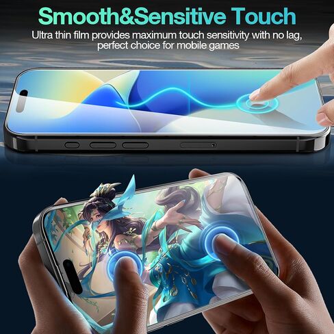 3 قطع واقي شاشة مرن لهاتف iPhone 16 Pro Max، طبقة هيدروجيل ناعمة غير قابلة للكسر لهاتف iPhone 16 Pro Max (ليس زجاجًا) in Saudi Arabia