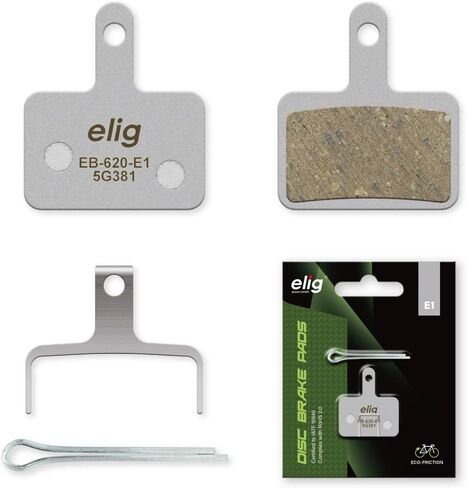 ELIG Bike Disc Brake Pads for Shimano Deore LX Acera Alivio Altus Nexave Nexus Tourney/Tektro Auriga Dorado Orion 4x2P Gemini Volans Junior MTB HD-M282/Trp Hylex HYRD Spyre Spyke｜MTB/eMTB/All Mountain in Saudi Arabia