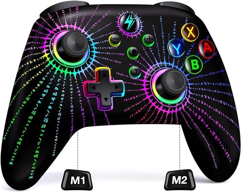 Switch Controller for Nintendo Switch/Lite/OLED, Hall Joystick Wireless Switch Pro Controller with Charging Dock, support iOS/Android/Windows PC, Switch Remote with Turbo/Motion Control/Vibration in Saudi Arabia