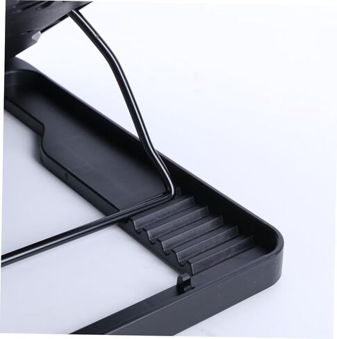 TEHAUX USB Laptop Cooling Stand 5 Fans Cooler Base with Anti-Skid Heatsink, Multi-Angle Adjustable Bracket for Gaming and Office Use, Black in Saudi Arabia