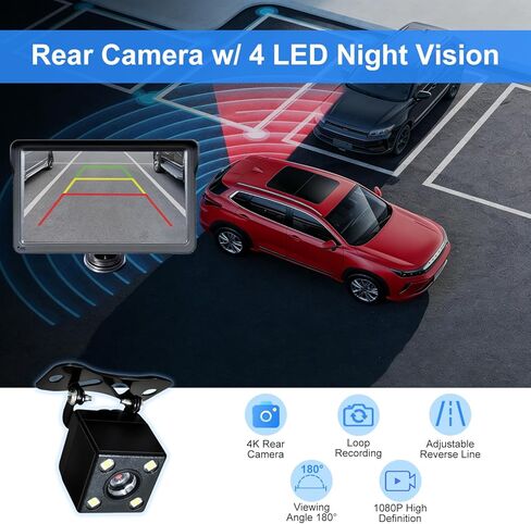 7" Wireless Carplay Screen for Car, for Apple CarPlay & Android Auto, Touch Screen Wireless Car Play Mirror Link with Backup Camera, GPS, Voice Control Carplay Car Stereo in Saudi Arabia