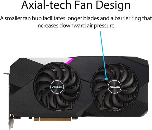 ASUS Dual AMD Radeon RX 6700 XT Standard Edition 12GB GDDR6 Gaming Graphics Card (AMD RDNA 2, PCIe 4.0, 12GB GDDR6 Memory, HDMI 2.1, DisplayPort 1.4a, Axial-tech Fan Design, 0dB Technology) in Saudi Arabia
