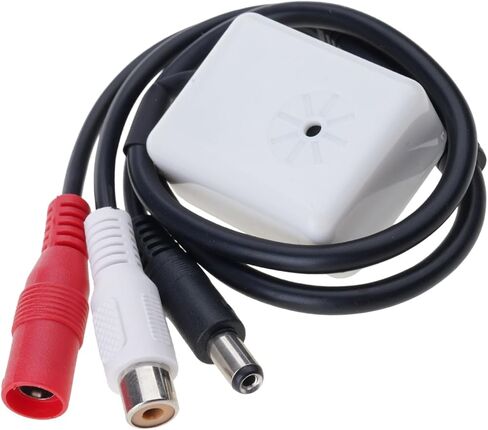 الميكروفونات شاشات الصوت بيك اب الأمن DC5V-12V أنثى محول لكاميرات المراقبة CCTV الأمن ميكروفونات مانعة لتسرب الماء in Kuwait