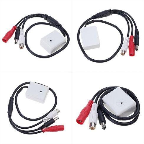 الميكروفونات شاشات الصوت بيك اب الأمن DC5V-12V أنثى محول لكاميرات المراقبة CCTV الأمن ميكروفونات مانعة لتسرب الماء in Kuwait