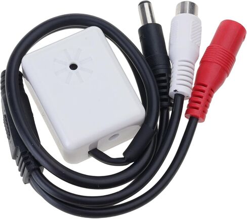 الميكروفونات شاشات الصوت بيك اب الأمن DC5V-12V أنثى محول لكاميرات المراقبة CCTV الأمن ميكروفونات مانعة لتسرب الماء in Kuwait