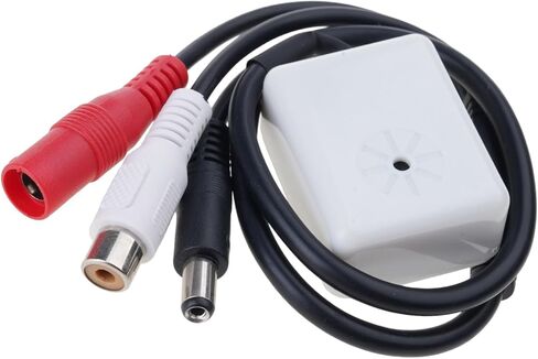 الميكروفونات شاشات الصوت بيك اب الأمن DC5V-12V أنثى محول لكاميرات المراقبة CCTV الأمن ميكروفونات مانعة لتسرب الماء in Kuwait