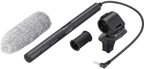 Sony ECM-CG50 Pro Microphone Bundle | Supercardioid Condenser with Low-Cut Filter, Low Handling Noise & Camera-Mount | for Video Recording & Vlogging (ECM-CG50BP) + Cable Ties + Mic Cleaner + More in Saudi Arabia