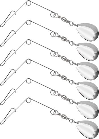 OROOTL Fishing Spinnerbait Wire with Colorado Blade Spin Fishing Lure Making Supplies Spinner Shaft DIY Bass Fishing Lure Spinnerbait Blades Accessories in Saudi Arabia