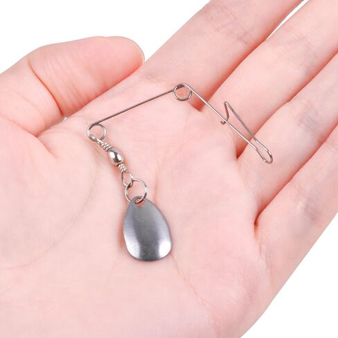 OROOTL Fishing Spinnerbait Wire with Colorado Blade Spin Fishing Lure Making Supplies Spinner Shaft DIY Bass Fishing Lure Spinnerbait Blades Accessories in Saudi Arabia
