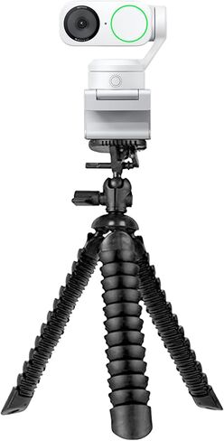 Insta360 Link 2 - كاميرا ويب PTZ 4K (أبيض) للكمبيوتر/Mac، مستشعر 1/2 بوصة، تتبع AI، HDR، ميكروفون إلغاء الضوضاء AI، التحكم في الإيماءات للبث، مكالمات الفيديو، حزمة الألعاب مع حامل ثلاثي مرن وقماش عدسة in Kuwait