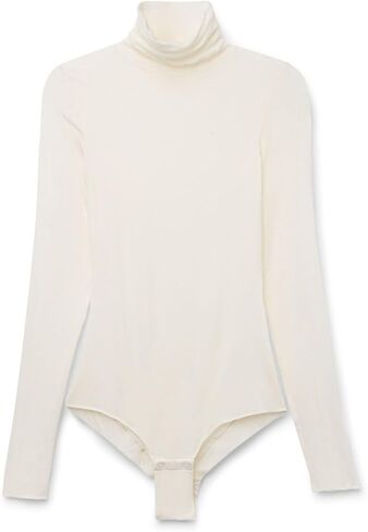 Intimissimi Woman's High Collar Bodysuit in Modal Ultralight with Cashmere in Saudi Arabia