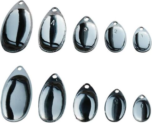 50pcs Silver/Gold Steel Smooth Premium Finish French Spinner Blades Size 31 * 18mm in Saudi Arabia