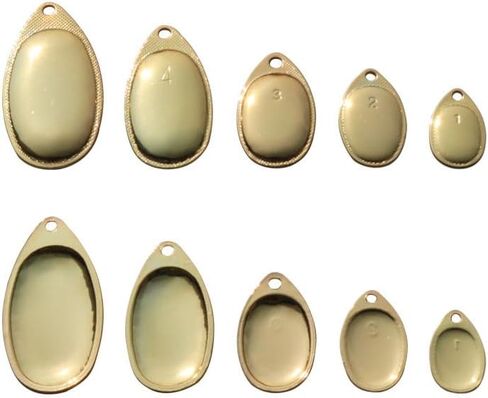 50pcs Silver/Gold Steel Smooth Premium Finish French Spinner Blades Size 31 * 18mm in Saudi Arabia