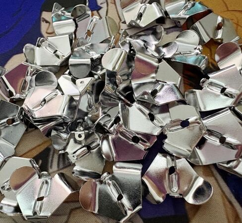 50pcs Buzzer Spinner Blades, Thickened Stainless Steel Delta Blades for Buzzbaits Surface Lures Size 20 * 28mm in Saudi Arabia