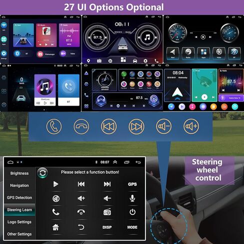 7-inch Touchscreen Car Radio Stereo with Wireless Carplay& Android Auto, Designed for for Toyota Camry 1996-2002, Android 13 System, 4GB + 64GB in Saudi Arabia