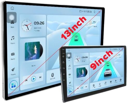 STAPON 13 بوصة شاشة 2K 4 + 64 جيجابايت وحدة رأس السيارة أندرويد سيارة ستيريو دعم carplay أندرويد مرآة أوتوماتيكية رابط التوجيه التحكم في تحديد المواقع والملاحة شاشة تعمل باللمس in Kuwait