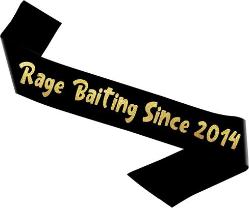 شركة ستيرلنج جيمس. Rage Baiting منذ عام 2014 وشاح لامع باللونين الأسود والذهبي - لوازم حفلات عيد الميلاد الثاني عشر، وأفكار وديكورات in Saudi Arabia