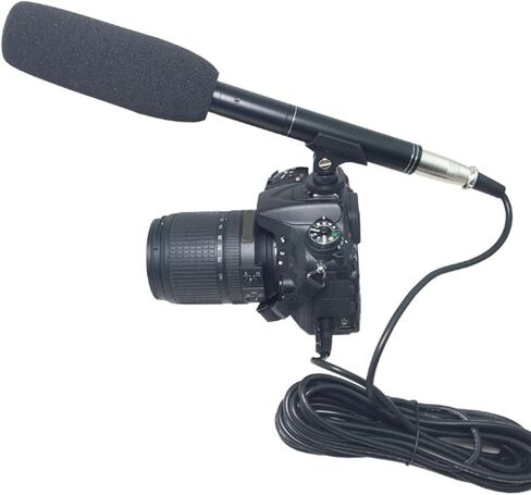 Acouto Professional Microphone with XLR Cable Windscreen for, Camcorder, and Video Recording, Excellent Sound Quality in Saudi Arabia