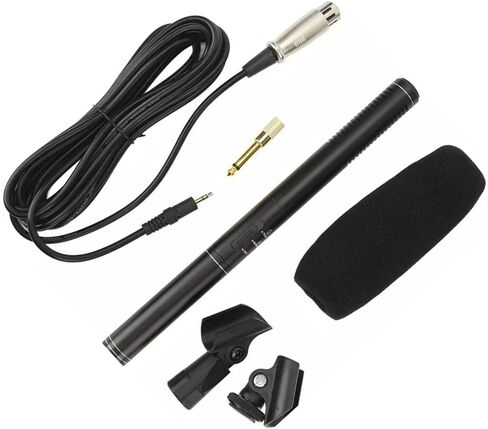Acouto Professional Microphone with XLR Cable Windscreen for, Camcorder, and Video Recording, Excellent Sound Quality in Saudi Arabia