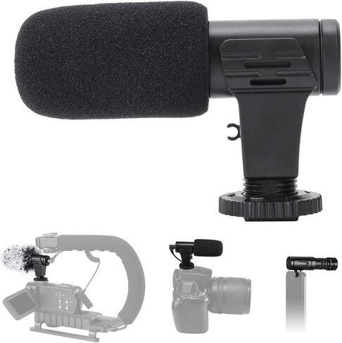 Acouto MAMEN MIC-06 ميكروفون خارجي عالمي للهاتف المحمول والكاميرا - للبث المباشر والمقابلات ومدونات الفيديو in Kuwait