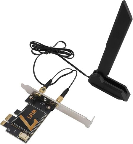 Yoidesu PCIE Network Card with Fidelity 7, 5400Mbps 2.4G 5G 6G Band PCIex1 Network Adapter for 10, 11, OpenWrt, (with 12D Foldable Extension Antennae) in Saudi Arabia