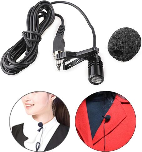 قم بترقية الصوت الخاص بك باستخدام قابس الميكروفون Lavalier Lapel واستخدام مشبك Lavalier الاحترافي سهل التركيب أحادي الاتجاه على الميكروفون in Kuwait